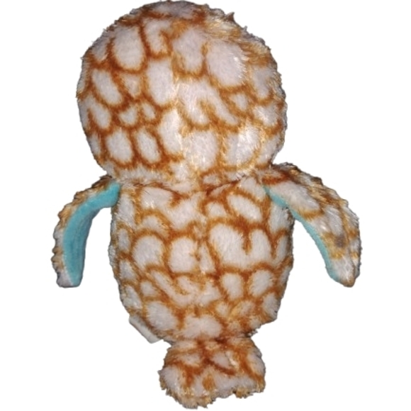 Stuffed Animal Plush Toy  Owl Brown/Tan/Blue 8 inches Big Eyes - Picture 3 of 6